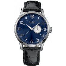 Hugo Boss Blue Dial Black Leather 1512790