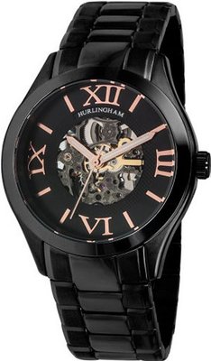 Hurlingham Stamford H-70298-H with Black Stainless Steel Band