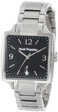 Hush Puppies HP.3667L.1502 Orbz Rectangular Stainless Steel Black Dial