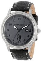 Hush Puppies HP.3676M.2508 1958 Round Stainless Steel Black Genuine Leather Date