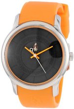 Hush Puppies HP.3689M01.9502 Orbz Round Stainless Steel Orange Silicone Strap