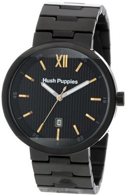 Hush Puppies HP.3695M.1507 Orbz Black Ion-Plated Coated Stainless Steel Case Bracelet