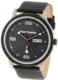 Hush Puppies HP.3758M.2502 Orbz Black Ion-Plated Coated Stainless Steel Bezel Day Date