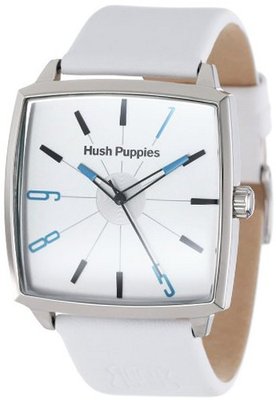 Hush Puppies HP.3761M.2501 1958 Stainless Steel Rectangular Genuine Leather