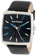 Hush Puppies HP.3761M.2502 1958 Stainless Steel Rectangular Genuine Leather