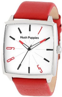 Hush Puppies HP.3761M.2509 1958 Stainless Steel Rectangular Genuine Leather