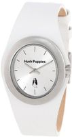 Hush Puppies HP.3790L.2501 Signature Stainless Steel Oval White Genuine Leather