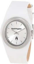 Hush Puppies HP.3790L.2501 Signature Stainless Steel Oval White Genuine Leather