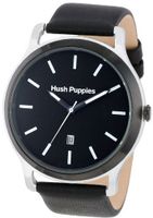 Hush Puppies HP.3799M.2501 Freestyle Black Ion-Plated Coated Stainless Steel Case Silver Aluminum Frame