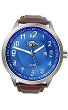 HydrOlix Three-Hand Brown Leather/Blue Dial #XA00218