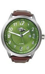 HydrOlix Three-Hand Brown Leather/Green Dial #XA00219