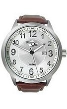 HydrOlix Three-Hand Brown Leather/Silver Dial #XA00216