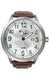 HydrOlix Three-Hand Brown Leather/Silver Dial #XA00216