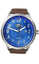 HydrOlix Three-Hand Brown Web Fabric/Blue Dial #XA00213