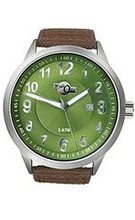 HydrOlix Three-Hand Brown Web Fabric/Green Dial #XA00214