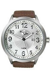 HydrOlix Three-Hand Brown Web Fabric/Silver Dial #XA00211