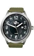 HydrOlix Three-Hand Green Web Fabric/Black Dial #XA00207
