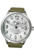HydrOlix Three-Hand Green Web Fabric/Silver Dial #XA00206