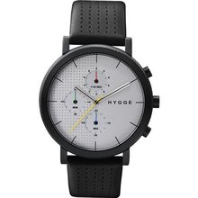 HYGGE - 2204 Series - Leather - Black/Silver