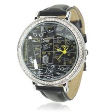 iB-iP Blackboard & Wax Crayon Unisex-Adult Dress Wrist