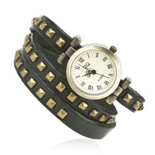 iB-iP Three Circles Square Rivet Unisex-Adult Dress Wrist