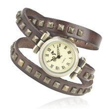 iB-iP Three Circles Square Rivet Unisex-Adult Dress Wrist