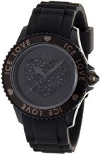 Ice- Ice-Love Swarovski Crystal Black Unisex LOBKUS10