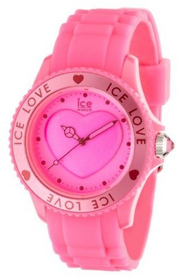 Unisex Ice Love Large Pink Dial Plastic