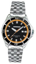 Immersion IM6867 Gents Quartz Analogue Black Dial Grey Steel Strap