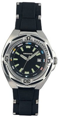 Immersion IM6965 Gents Quartz Analogue Black Dial Black Plastic Strap