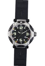 Immersion IM7201 Gents Quartz Analogue Black Dial Black Silicone Strap