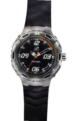 Immersion IM7752 Gents Quartz Analogue Black Dial Black Silicone Strap