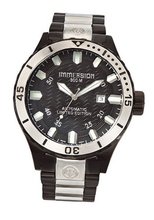 Immersion IM8201 Gents Automatic Analogue Black Dial Black Steel Strap/Grey