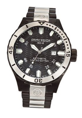 Immersion IM8201 Gents Automatic Analogue Black Dial Black Steel Strap/Grey