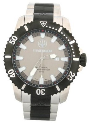 Immersion IM8502 Gents Automatic Analogue Grey Dial Black Steel Strap/Grey