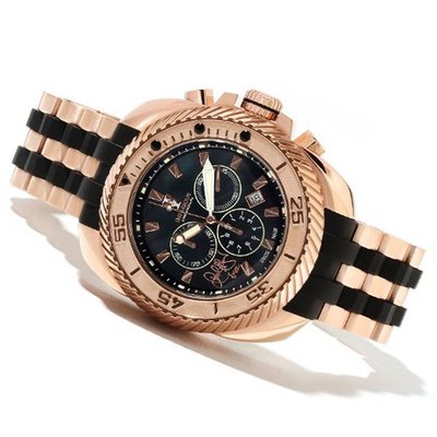 Imperious Gearhead "Signed" Swiss Quartz Chronograph Mother-of-Pearl Dial Bracelet IMP1070