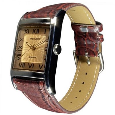 Impulse by Steinhausen Quartz Square Roman Numeral IM8116SBM