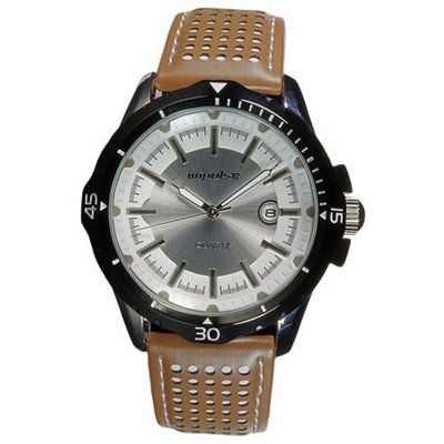 Impulse Quartz Round Spotted Band Black/Silver IM8540LS