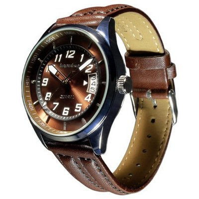 Impulse Racing Stripe Quartz Silver/Coffee IM8523SC
