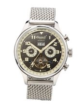 Ingersoll IN1308BKMB Crokett Analog Display Automatic Self Wind Silver