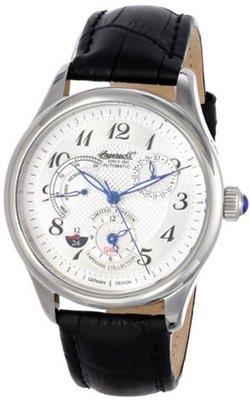 Ingersoll IN8410WH Sam Analog Display Automatic Self Wind Black