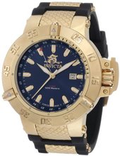 Invicta 1150 Subaqua Noma III GMT Blue Dial Black Polyurethane