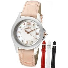 Invicta 12544 Angel Mother-Of-Pearl Dial Diamond Interchangeable Straps