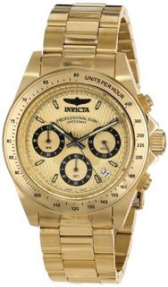 Invicta 14929 Speedway Analog Display Japanese Quartz Gold