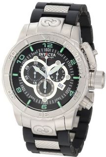 Invicta 6674 Corduba Chronograph Black Dial Polyurethane