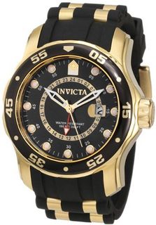 Invicta 6991 Pro Diver Collection GMT Black Dial Black Polyurethane