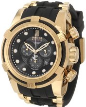 Invicta Jason Taylor Bolt Zeus Chronograph Black Carbon Fiber Dial Black Polyurethane (12955)
