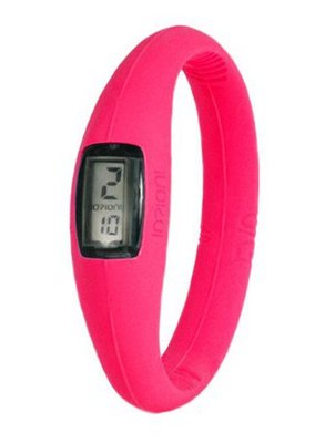 EVO I - 15 cm Horloge - Fluo Fuchsia