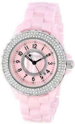 Isaac Mizrahi IMN45P Crystal Bezel Pale Pink Ceramic Bracelet