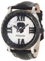Italico ITCP03-F Colosseum Black IP White Dial Leather